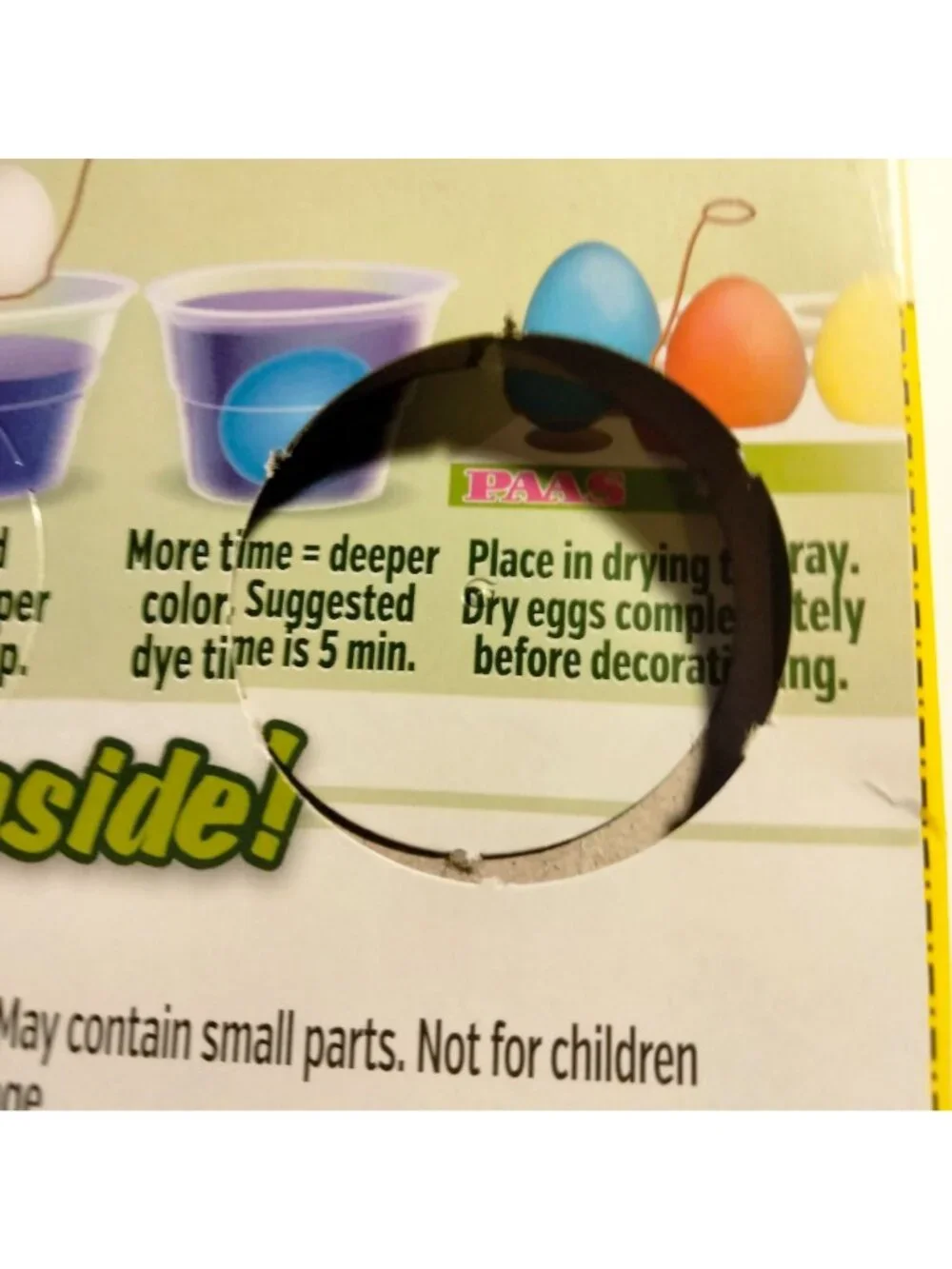Easter Egg Decorating Kit Aprons Paas Candy Shine Dye Stickers Stand Dipper Tray
